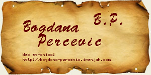 Bogdana Perčević vizit kartica
